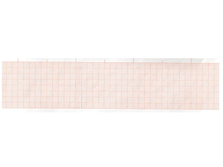 Carta termica ECG 50x30 mmxm  rotolo griglia arancio