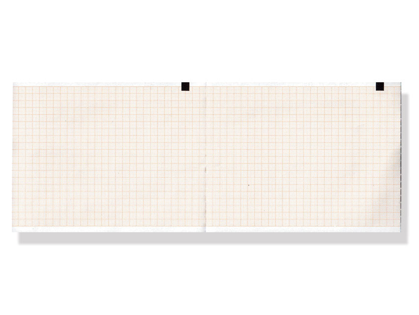 Carta termica ECG 110x140 mmxm  pacco griglia arancio