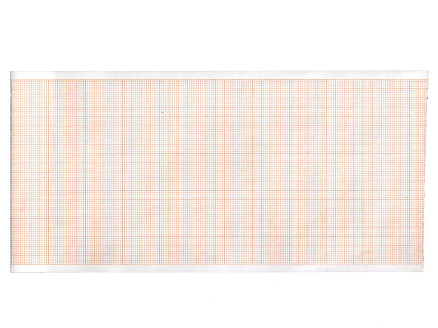 Carta termica ECG 110x30 mmxm  rotolo griglia arancio