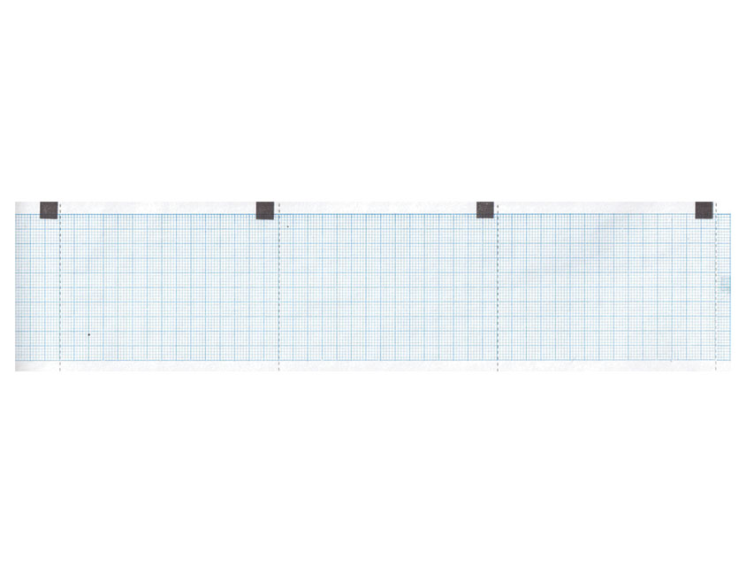 Carta termica ECG 60x15 mmxm  rotolo griglia blu
