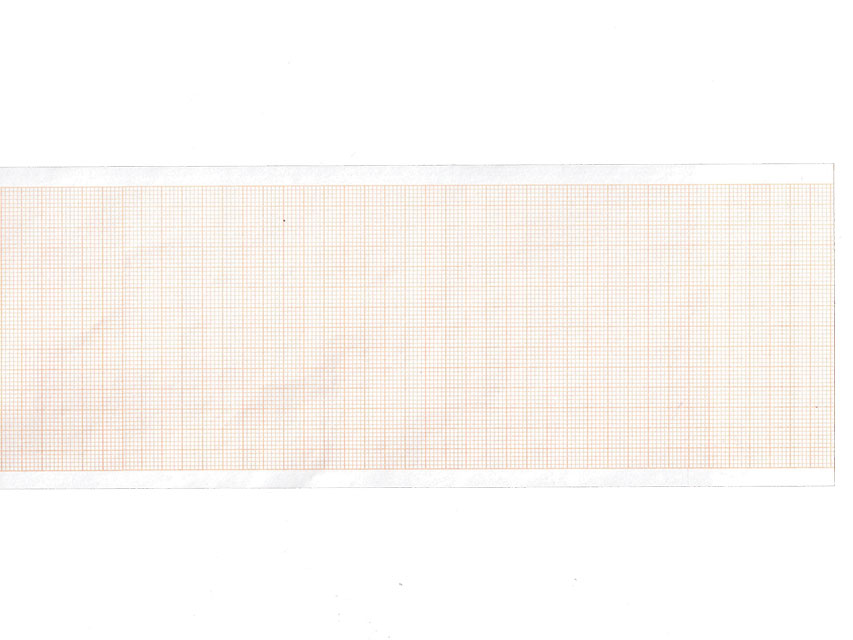 Carta termica ECG 210x30 mmxm  rotolo griglia arancio