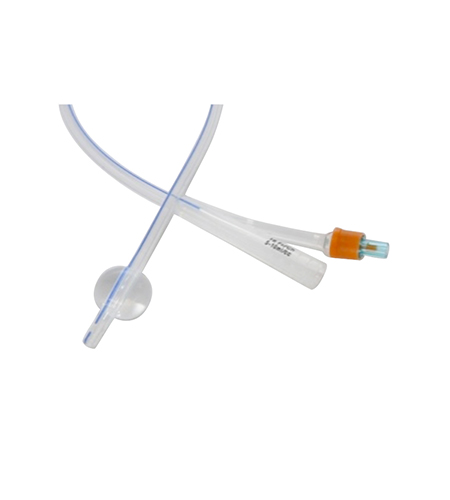 Catetere foley in silicone puro linea radiopaca a 2 vie ch 14