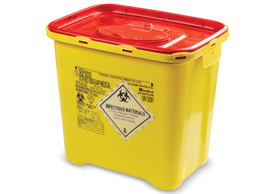 CONTENITORE RIFIUTI TAGLIENTI LINEA CS PLUS  22 litri