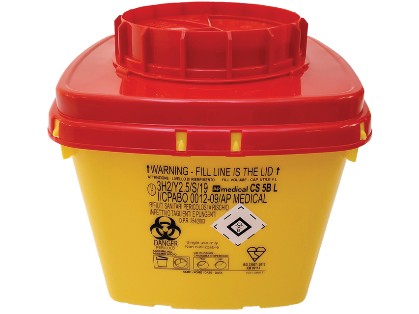 CONTENITORE RIFIUTI TAGLIENTI LINEA CS  5 litri