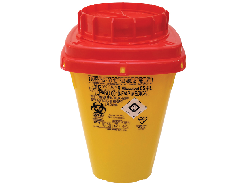 CONTENITORE RIFIUTI TAGLIENTI LINEA CS  4 litri