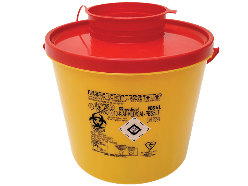CONTENITORE RIFIUTI TAGLIENTI LINEA PBS  5 litri