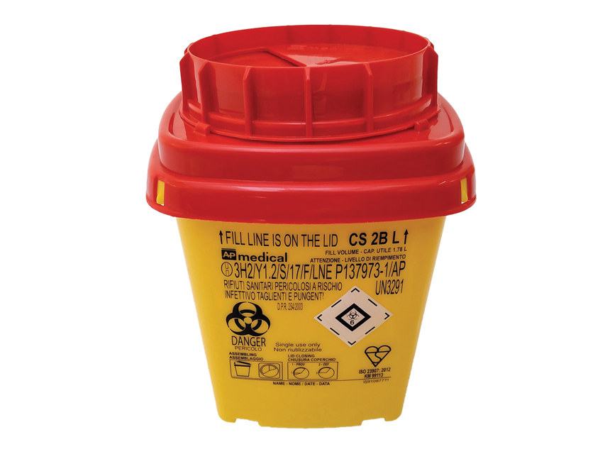 CONTENITORE RIFIUTI TAGLIENTI LINEA CS  2 litri