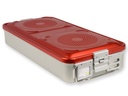 CONTAINER CON FILTRO grande h100 mm  rosso