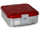 CONTAINER CON FILTRO piccolo h100 mm  rosso