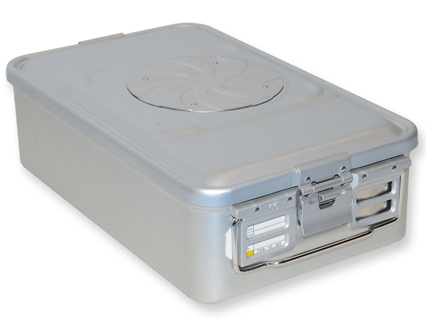 CONTAINER CON VALVOLA medio h135 mm  grigio