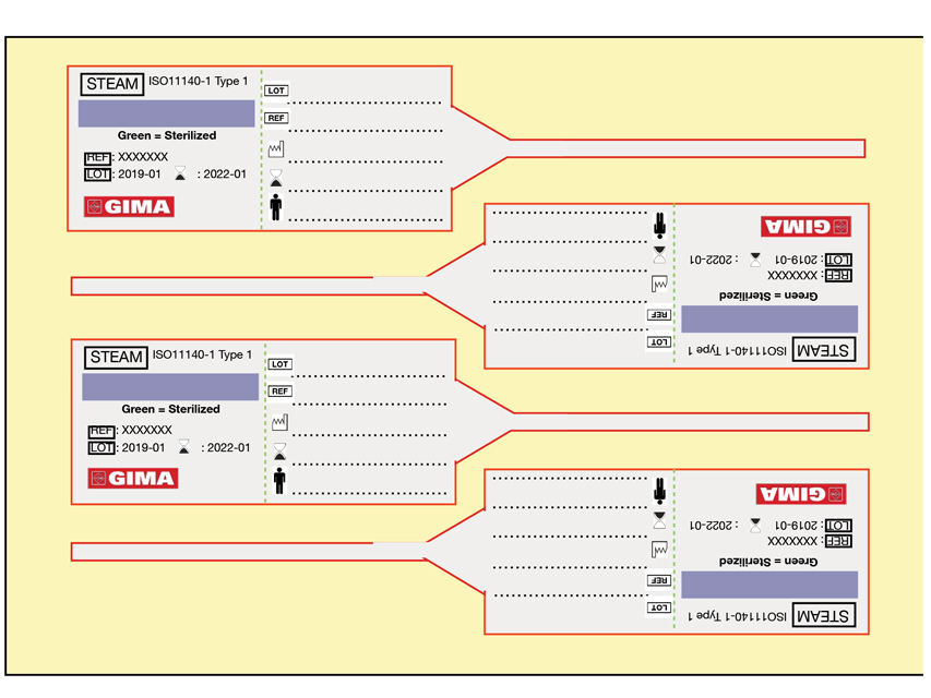 ETICHETTA AUTOADESIVA PER SIGILLARE CONTENITORE CON PIN