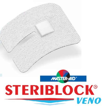 Cerotto fermacannule Steriblock-veno con tampone 80x60mm