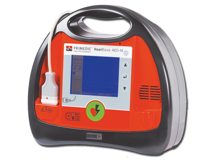 DEFIBRIL. HEART SAVE AED M - con batteria ricaricabile