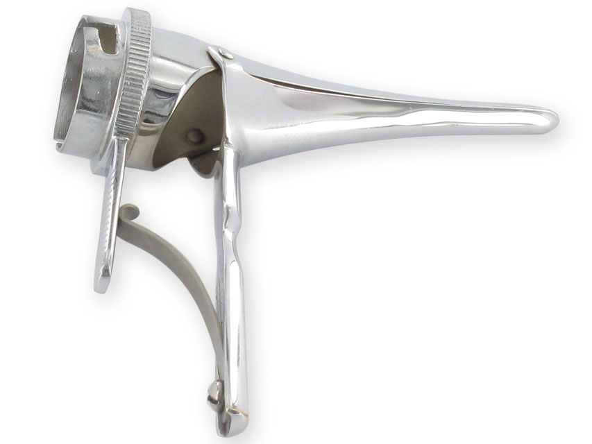 SPECULUM NASALE in ottone cromato