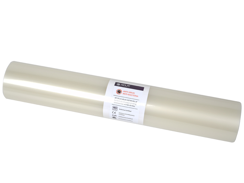 FILM ANTIMICROBICO ADESIVO 105 mic - rotolo 5m x 400 mm