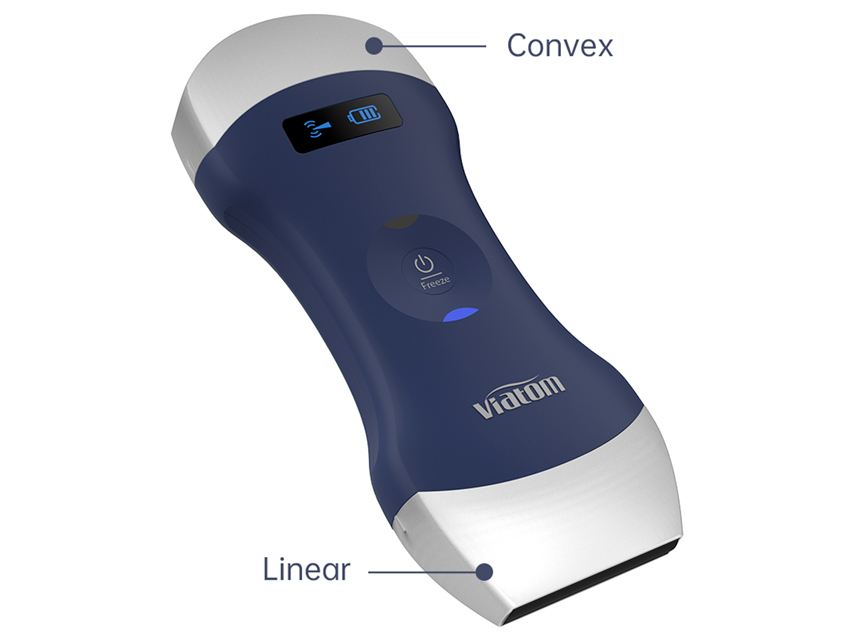 ECOGRAFO PORTATILE LINEARE/CONVESSO DOPPIA TESTA WIRELESS VIATOM disponibile dicembre 2023