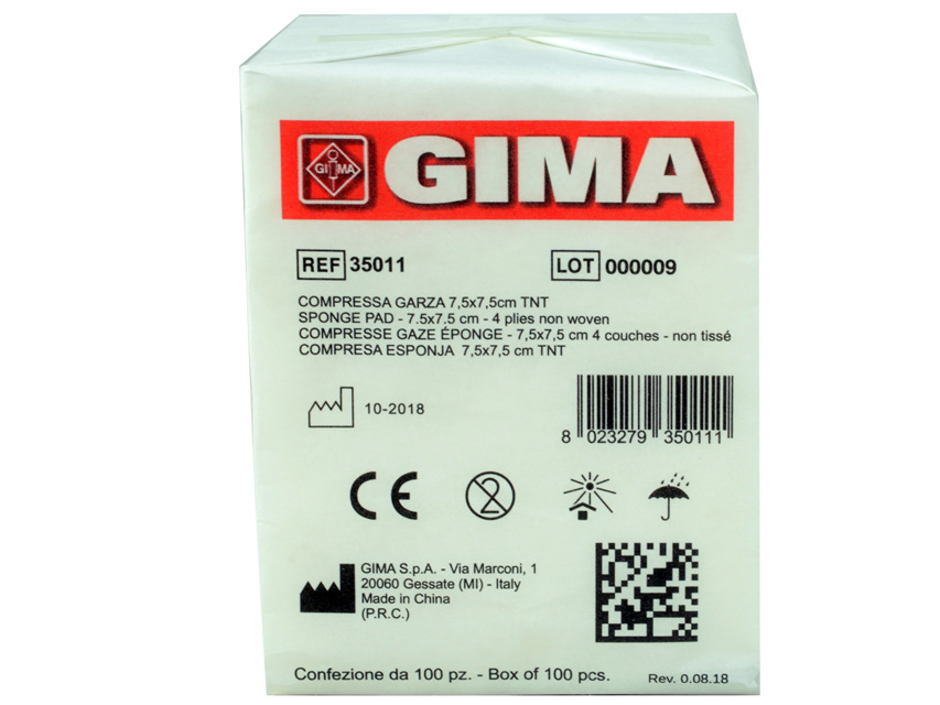 Compressa in tnt 4 strati 7,5x7,5
