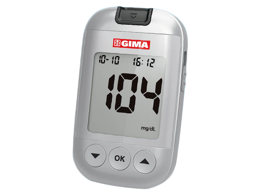 KIT COMPLETO GLUCOMETRO GIMA mg/dl - GB, FR, ES, PT
