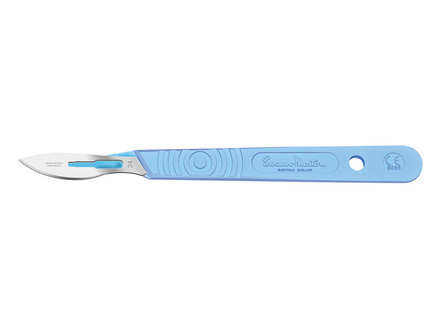 BISTURI SWANN-MORTON LAMA INOX N.24 - sterile