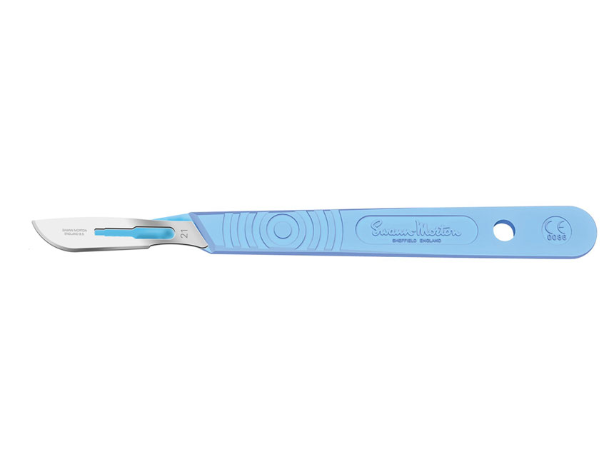 BISTURI SWANN-MORTON LAMA INOX N.21 - sterile