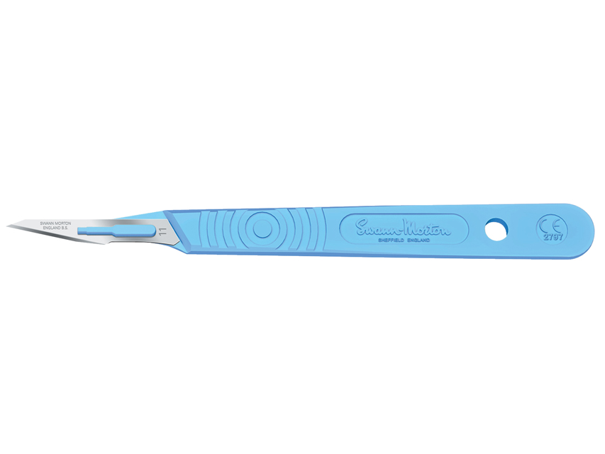 BISTURI SWANN-MORTON LAMA INOX N.11 - sterile