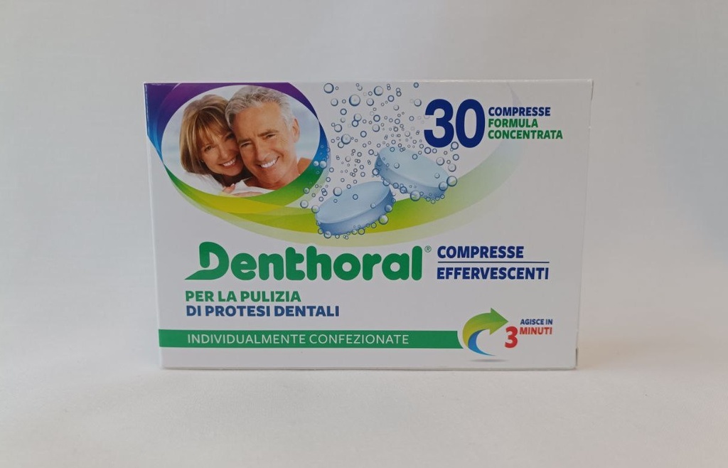 Compresse antibatteriche per dentiere 