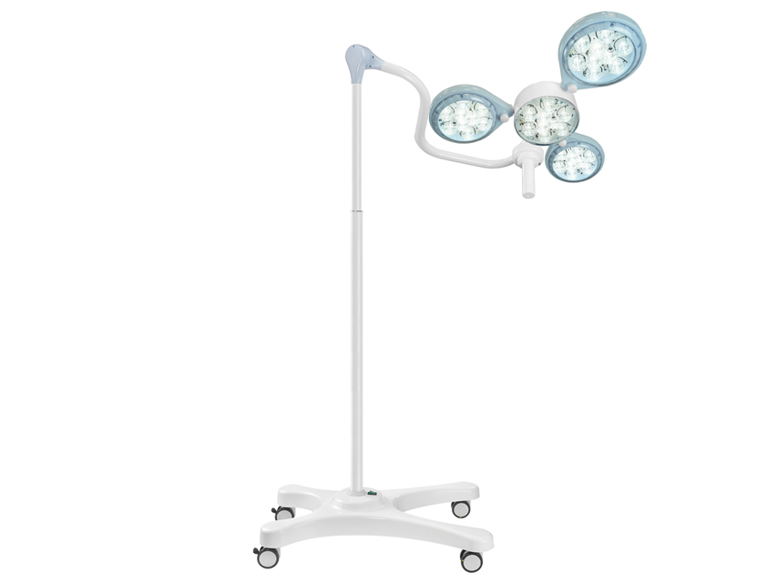 LAMPADA LED QUATTROLUCI su carrello con batteria