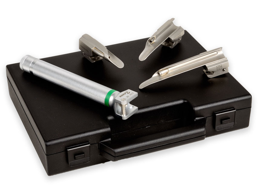 SET LARINGO "MAXLITE" F.O. PEDIATRICO 3 LAME MILLER 00,0,1 - 2,5V