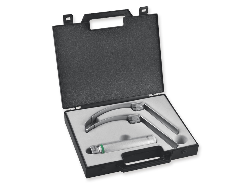 SET LARINGOSCOPIO F.O. MAXLITE FLEXI - 2 lame Mc-Intosh 3, 4