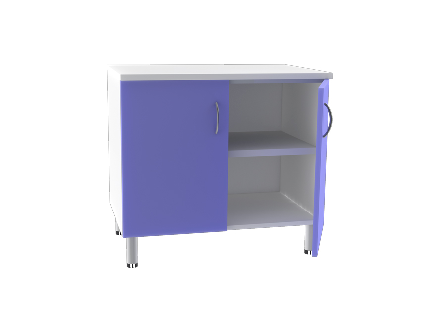 UNITÀ BASE DOPPIA 2 porte con 2 scaffali - colore a richiesta