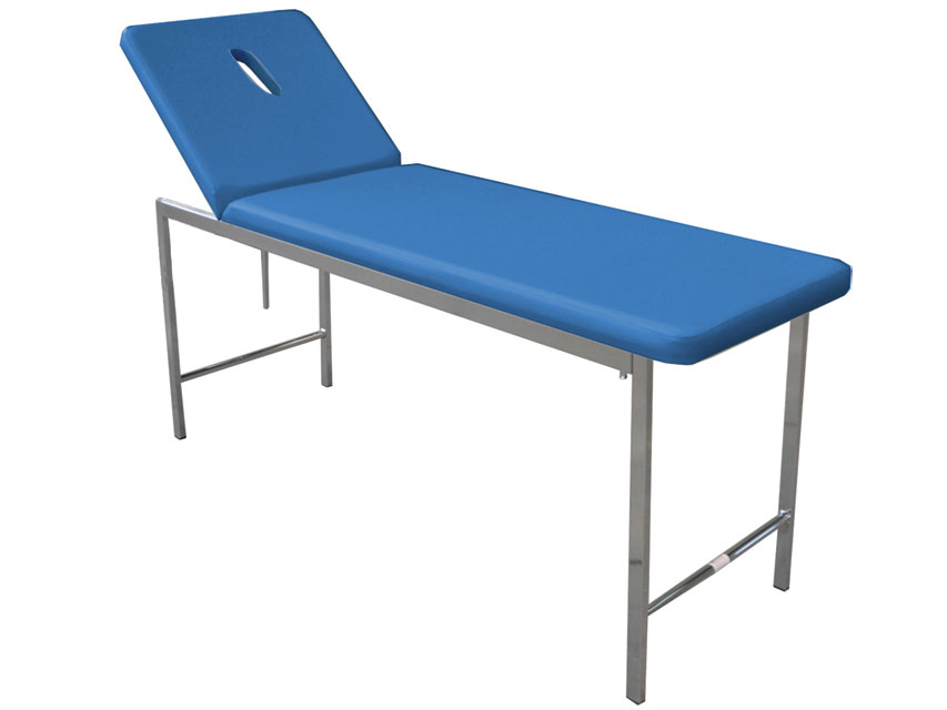 LETTINO CLASSICO VISITA CON FORO - cromato - blu