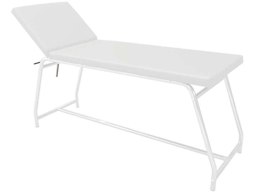 LETTINO DA VISITA - portata 120 kg, verniciato bianco - materasso bianco