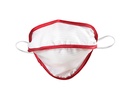 MASCHERINA RIUTILIZZABILE MYCROCLEAN JUNIOR/ADULTI SMALL BFE 99,8% - bianco/rosso
