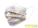 GISAFE MASCHERINA CHIRURGICA FILTRANTE 98% 3 VELI tipo IIR con elastici - pediatrica - cartoon - flowpack