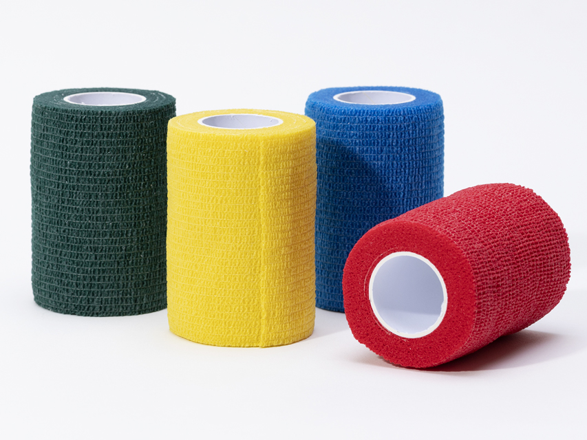 BENDA ELASTICA COESIVA TNT 4,5 m x 7,5 cm - mix 5 colori