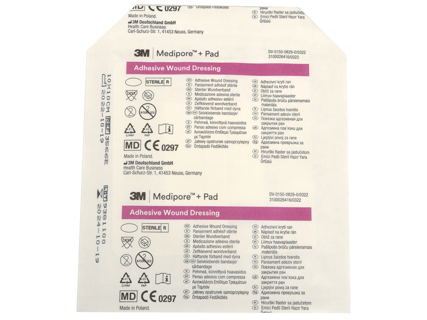 MEDIPORE 3M + PAD 10 x 10 cm