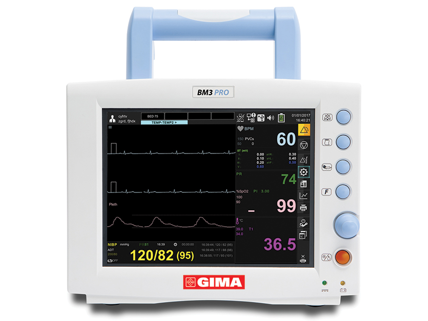 MONITOR GIMA BM3 PRO - SpO2+ECG+NIBP+TEMP+RESP