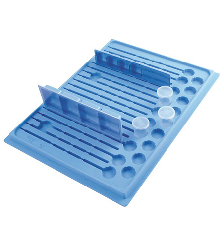 Vassoio porta dispenser e bicchierini 19+19 posti