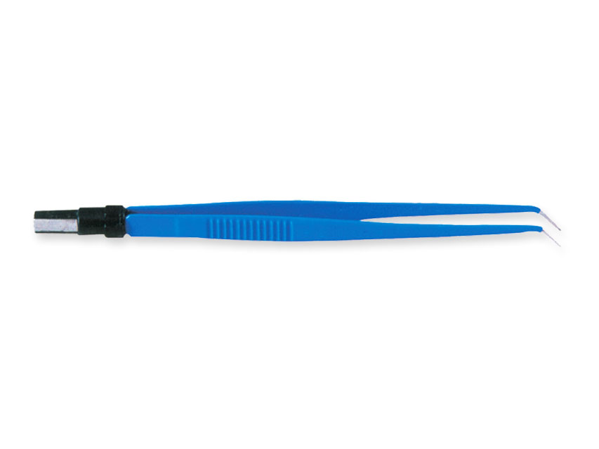 PINZA BIPOLARE CURVA 18 cm - punte 1 mm