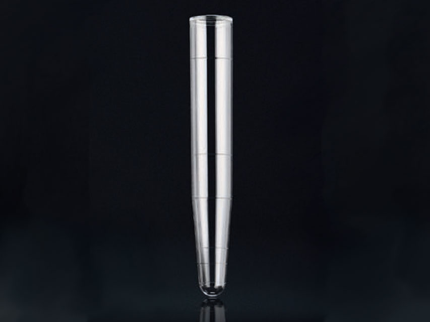 PROVETTA 16x100 mm - 10 ml - conica con bordo