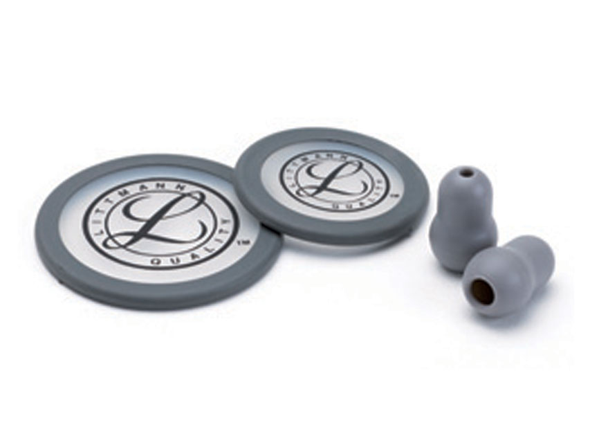 KIT LITTMANN 40017: 2 membrane+anello+olive per Classic III, Cardiology IV-grigio