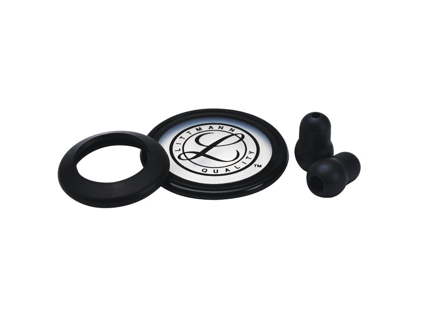 KIT LITTMANN 40005: membrana+anello+anello campana+olive per Classic II-nero