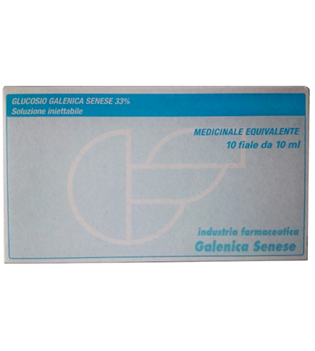 Glucosio 33% fiala vetro 10ml

