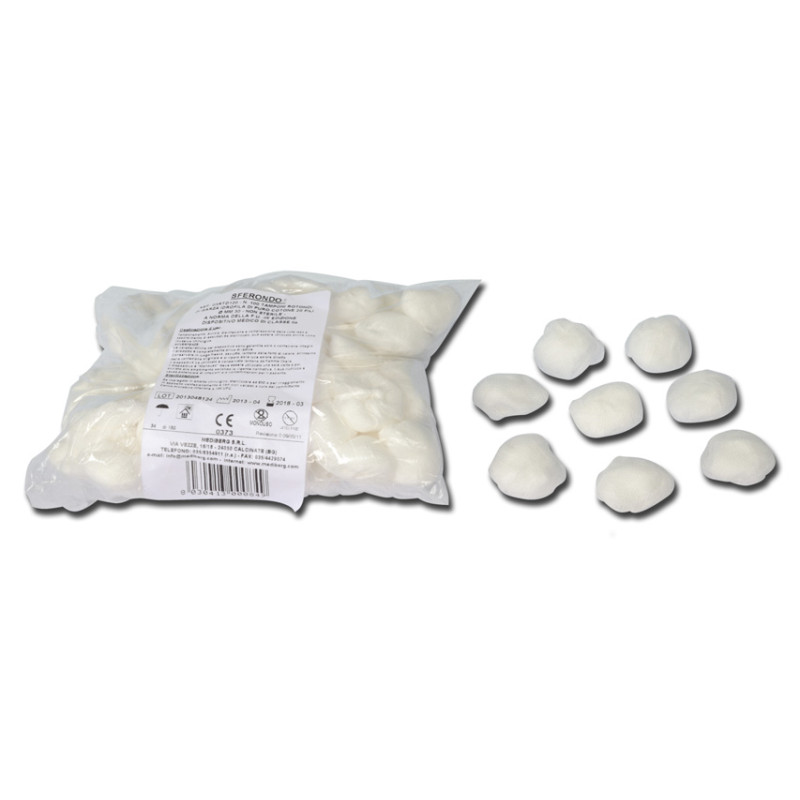 Tampone garza rotondo tit12/8 diametro 40 mm sterilizzabili