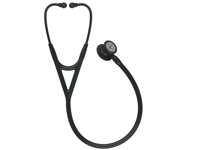 LITTMANN CARDIOLOGY IV - 6200 - nero - finiture nere / conn. rosso