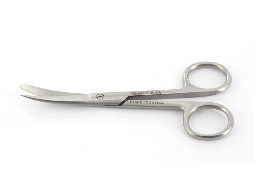FORBICE CURVA punte alterne - 16 cm
