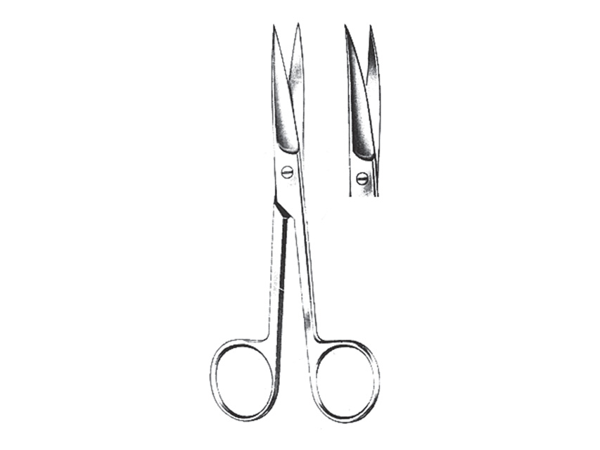 FORBICI CURVE - punte acute - 16 cm