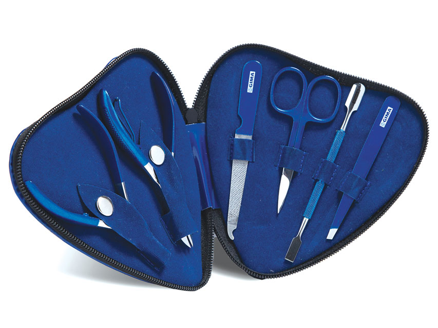 KIT PODOLOGIA CUORE - blu - 6 strumenti