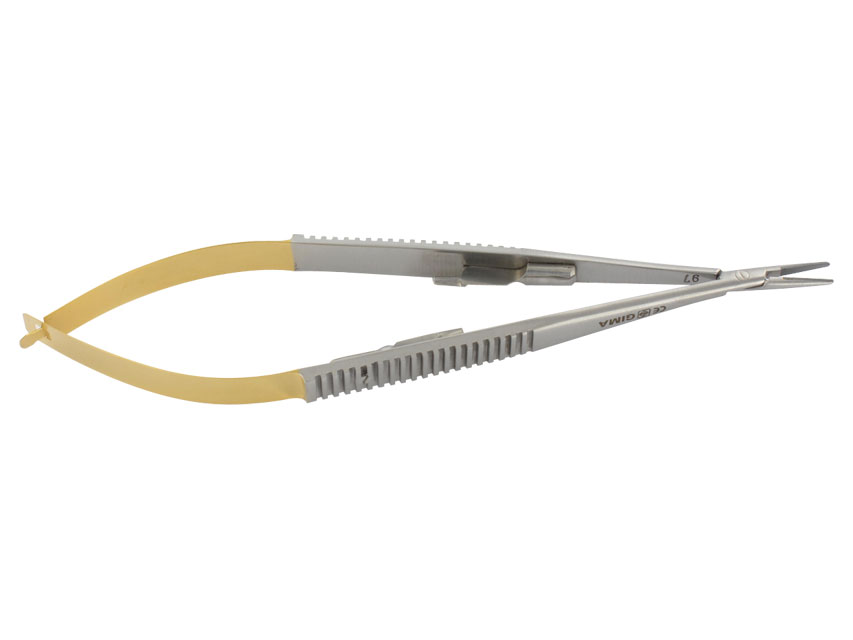 PORTA AGHI CASTROVIEJO C.T. RETTO - 14 cm - punte lisce