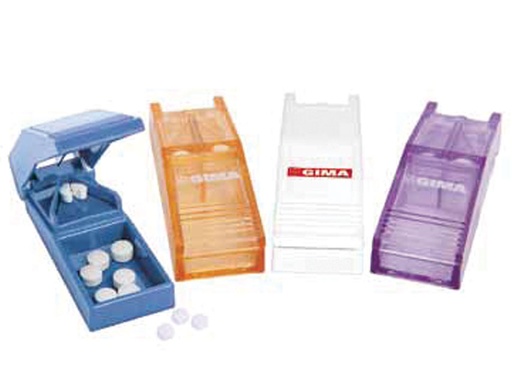 [25736] TAGLIAPILLOLE colori assortiti (3 per colore, bianco, azzurro, lavanda arancio trasparente)